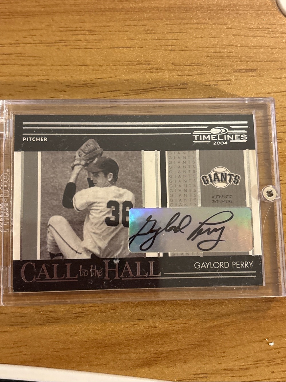 Gaylord Perry Signed 2004 Donruss Timelines Call To The Hall Auto Giants HOF